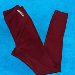 Gymshark Burgundy Leggings